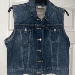 Levi's Blue Denim Vest